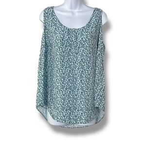 Torrid Blouse Women’s Plus Sz 1 Blue Asymmetrical Tank Top Relaxed BohoChic